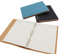 Cuaderno de Anillas con Cubierta de Tela PU A5/B5, Personalizable con Logotipo, Agenda Diaria, Fabricante de Cuadernos OEM al por Mayor
