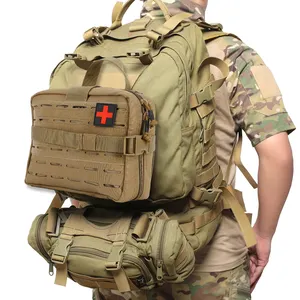 Anthrive Bolsa médica Molle tática de grande capacidade Bolsa de primeiros socorros tamanho atualizado Kit de primeiros socorros para EMT Trauma IFAK Bolsa