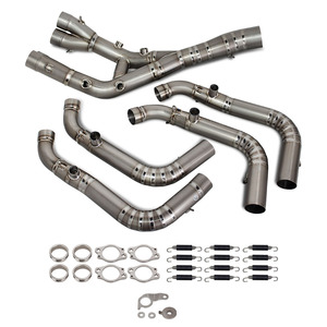 ท่อไอเสียรถจักรยานยนต์แบบดัดแปลง ท่อร่วมไอเสียไทเทเนียม ใช้ได้กับท่อเก็บเสียงเดิมของ <span class=keywords><strong>BMW</strong></span> S1000RR <span class=keywords><strong>M1000RR</strong></span> S1000R M1000R ปี 19-25 - Product Image 2