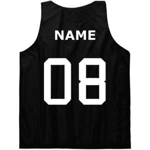 2025 maillot de basket-ball XS pour hommes personnalisé débardeur en maille réversible maillot de mêlée avec nom/numéro double face - Product Image 5