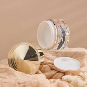Stoples krim plastik emas berkilau 30ml, stoples Perawatan Kulit Wajah krim mata 15ml 30ml 50ml kemasan tabung krim plastik akrilik - Product Image 2