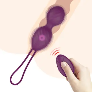 10 Tốc Độ Âm Đạo Thắt Chặt Tập Thể Dục Vibrator Kegel Quả Bóng Ben Wa Bóng G Tại Chỗ Vibrator Trứng Không Dây Điều Khiển Từ Xa Đồ Chơi Tình Dục Cho Phụ Nữ