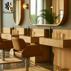 Manufacturer New Fashion Barber Single-sided Oval <b>Mirror</b> Single Styling <b>Mirrors</b> <b>Makeup</b> Hair Salon <b>Mirror</b> Station - Product Image 3