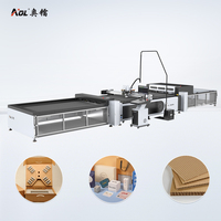 Machine de découpe CNC pour carton ondulé, machine de découpe de panneaux en plastique avec couteau oscillant, fabriquée par AOL Cutting Machine Factory