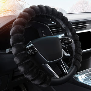 Fundas de <span class=keywords><strong>Volante</strong></span> Universales de Piel de Oveja Afelpada para Tacoma, Accord, Rav4, Mercedes Benz - Ajuste Perfecto - Product Image 5