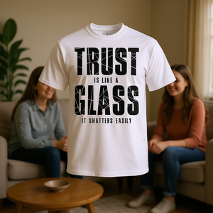 La confianza es como un cristal, camiseta motivacional, ropa familiar para mamá, para la autoconciencia - Product Image 3