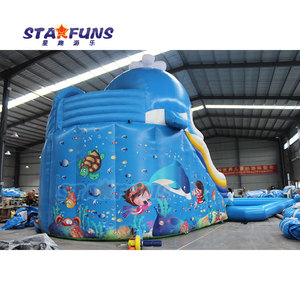 Thương Mại Bơm Hơi Khổng Lồ Trượt Nước Hồ Bơi Biển Chủ Đề Công Viên Nước Trượt Cá Voi Trượt Nước Bơm Hơi Với Có Thể Tháo Rời Hồ Bơi - Product Image 4
