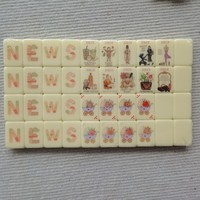 Langtuo Bestseller transfrontalier : Jeu de société américain en acrylique, design mère-enfant, tuiles de Mahjong, échecs et cartes, pour divertissement