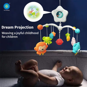 Nouveau-né 2 en 1 bébé ABS jouet lit cloches projecteur musique <span class=keywords><strong>rotatif</strong></span> chevet <span class=keywords><strong>hochet</strong></span> avec musique lumière éducatif suspendu mignon - Product Image 4