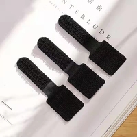 Bande adhésive en velours, attaches de câble en Nylon, 20 pièces, 3m, réutilisables, noir