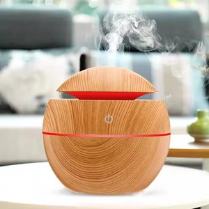 Air Humidifier Ultrasonic USB Aroma <b>Diffuser</b> Wood Grain LED Night Light Electric Essential <b>Oil</b> <b>Diffuser</b> Aromatherapy Home - Product Image 1