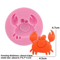 Moule à gâteau en silicone Thème Vie Marine Sous-Marine, pour Fondant, Chocolat, Bonbons, Décoration DIY, Compatible Four, Flexible