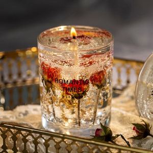 Fashion Custom Logo Fragrance Handmade Flower Jelly Wax Scent <b>Candle</b> Luxury Scented - Product Image 4