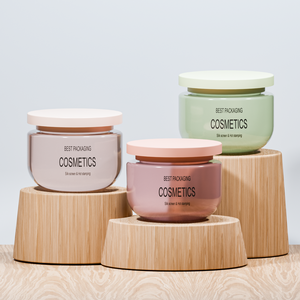 Barattolo Cosmetico Vuoto Ecologico Rotondo Opaco da <span class=keywords><strong>250</strong></span> <span class=keywords><strong>Ml</strong></span> in Plastica Gialla con Tappo a Vite per Scrub Corpo - Product Image 1