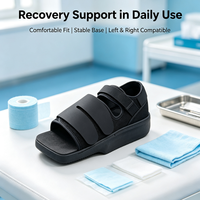 Chaussure orthopédique de décompression de l'avant-pied avec sangles auto-agrippantes réglables pour les blessures aux orteils et le soutien des hallux valgus