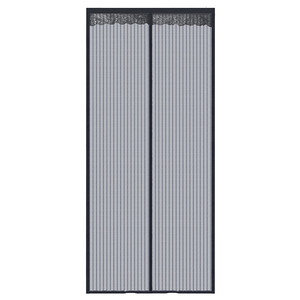 Cortina <span class=keywords><strong>para</strong></span> puerta con diseño <span class=keywords><strong>de</strong></span> rayas, agujeros <span class=keywords><strong>de</strong></span> diamante, Color negro, suave, magnético, mosquitera, gran oferta - Product Image 1