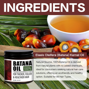 Minyak Batana Label Pribadi Perawatan Mentega Batana Organik Mempromosikan Pertumbuhan Rambut Melembapkan Memperbaiki Kerusakan Minyak Pertumbuhan untuk Rambut - Product Image 2