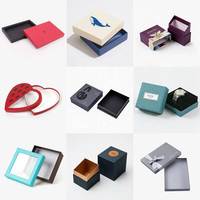 Boîte cadeau avec couvercle et base personnalisés, boîte d'emballage de luxe en papier noir à deux pièces avec couvercle