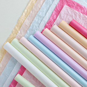 Premium <b>Thick</b> Pearlescent Bouquet Liner <b>Paper</b> Florist Tissue <b>Paper</b> High End Wrinkle Flower Wrapping <b>Paper</b> Bulk Supply - Product Image 1
