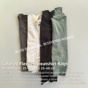 Chiffons de nettoyage industriels 100 % coton, chiffons de nettoyage en molleton coupé 100 % coton, essuie-tout en molleton - Product Image 2