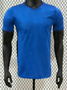 <span class=keywords><strong>Camiseta</strong></span> de Fútbol Personalizada con Envío Directo, Conjunto de Uniforme de Fútbol de Secado Rápido, Jersey de Fútbol Sublimado en Rojo, Azul y Amarillo - Product Image 1