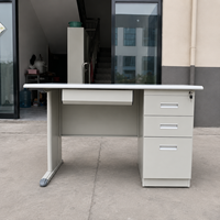 Meubles scolaires en acier, meubles de bureau, table d'ordinateur avec tiroirs, table de personnel avec armoire, bureaux d'ordinateur pour étudiants