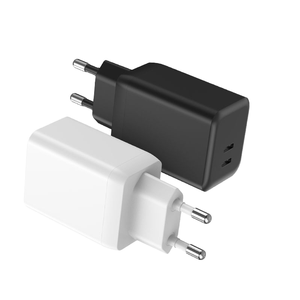 KC 인증 듀얼 타입 C-포트 GAN 충전기 헤드 한국 PD45W 휴대 전화 노트북 벽 플러그 전원 공급 장치 - Product Image 1