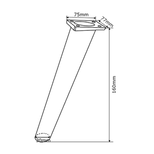 Pièces <span class=keywords><strong>de</strong></span> meubles en plastique à <span class=keywords><strong>angle</strong></span> oblique modernes, conformes aux tests SGS, prix <span class=keywords><strong>d</strong></span>'usine, pieds <span class=keywords><strong>de</strong></span> meubles en bois - Product Image 4