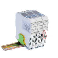 Pengontrol Suhu Pemasangan Rel dengan Desain Khusus Seri DIN ST Saluran Tunggal Termometer Digital Multistage Output Ganda
