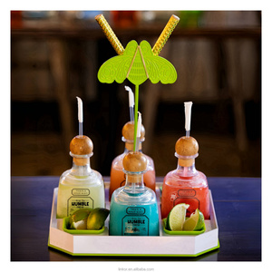 Bán buôn người bảo trợ Bạc Tequila chai đặt cho các bên dùng một lần PC Chất liệu uống Cup và chai Bộ - Product Image 4