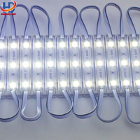 Modules LED extérieurs étanches IP65 1,5W 3 LED SMD5054 pour panneaux publicitaires, certifiés ROHS, vert, alimentation DC 12V