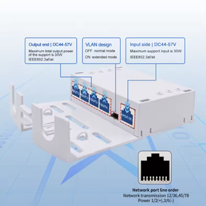 Extenseur POE étanche à 5 ports pour extérieur, 600 Mbps, Plug & Play, routeur modem mural, WEP QoS, double bande 2,4 G/5 G, version américaine, WDS/WPS - Product Image 4