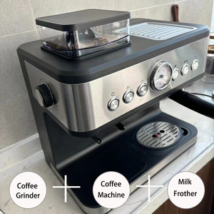 Macchina da Caffè Espresso Elettrica Automatica Multifunzione con Macinacaffè Integrato per Uso Industriale e Commerciale - Product Image 2