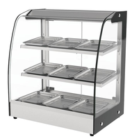 Vitrine chauffante électrique pour comptoir, équipement de cuisine pour restaurant, idéale pour la restauration rapide