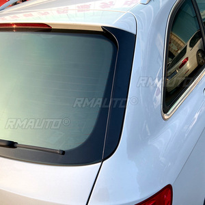 สปอยเลอร์ข้างกระจกหลังรถยนต์สีดำเงา 2 ชิ้น สำหรับ Audi A4 B8 Allroad Avant 2009-2016 อุปกรณ์ตกแต่งรถยนต์ - Product Image 5