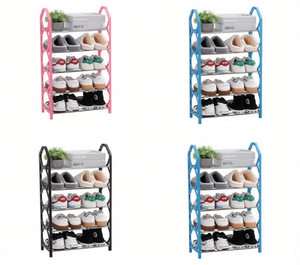 Zapatero Metálico de 5 Niveles, Organizador de Zapatos que Ahorra Espacio, Fácil de Instalar, Mueble para el Hogar - Product Image 1