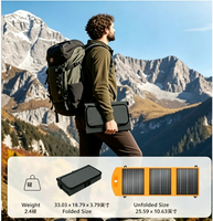Panneau solaire pliable 30W à haute efficacité 24,5% - Étanche IP67 - Chargeur de téléphone portable USB portable pour l'extérieur