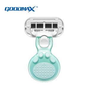 เครื่องกันขนคิ้วสำหรับผู้หญิง Goodmax พร้อมที่โกนขนใต้วงแขนและทั่วร่างกาย สีชมพูขาว ใช้แบตเตอรี่ ล้างทำความสะอาดได้ - Product Image 5