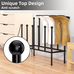 Cross-border tall boot <b>storage</b> <b>rack</b>, metal black boot <b>shoe</b> <b>rack</b> support, multi-functional <b>shoe</b> <b>storage</b> <b>rack</b> - Product Image 4