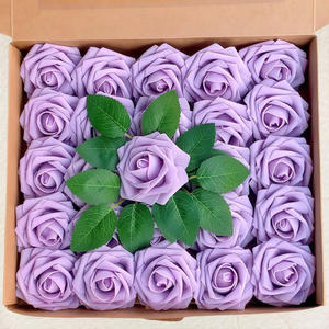 Lote de 25 Rosas Artificiales de Espuma de Polietileno de Alta Calidad, Color Crema Marfil, Hechas <span class=keywords><strong>a</strong></span> Mano, Lujosas, para Bodas, Acción de Gracias, Graduación, Pascua - Product Image 5