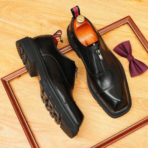 Chaussures habillées de luxe originales 2025 en cuir véritable avec logo personnalisé, style décontracté, pour hommes, chaussures de créateur pour hommes - Product Image 4