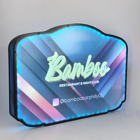 Boîte personnalisée avec impression UV 3D, double bande LED avec 4000 lumens, étanche, pour enseignes en acrylique, utilisation en extérieur/intérieur