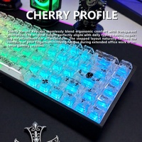 [PC for Transparent Keycaps] Cross-border Bestsellerfully Translucent Mechanical Keyboard Keycaps Made China Blister