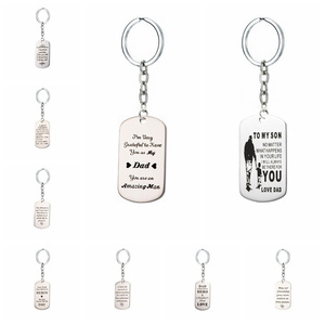 <span class=keywords><strong>Porte</strong></span>-clés à la mode en acier inoxydable gravé pour <span class=keywords><strong>mon</strong></span> <span class=keywords><strong>fils</strong></span> ou ma fille, cadeau pour la famille - Product Image 6