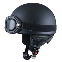 Blanc rétro ouvert 3/4 demi-casque pour hommes et femmes Casco Moto Jet pilote sécurité Scooter casque d'équitation