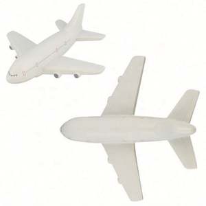 Balle anti-stress en PU souple en forme d'avion avec logo personnalisé pour cadeaux promotionnels - Product Image 2