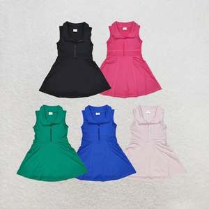 Vestidos Deportivos Longlv para Niñas, 5 Colores, Transpirables, de Poliéster/Algodón, para Yoga, Largos hasta la Rodilla - Product Image 1