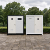 Salle de bain et toilettes portables préfabriquées, toilettes avec séparation humide/sèche, panneau sandwich, installation facile pour l'extérieur