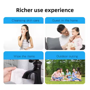 Custom Logo 3 Ply Cotton Facial Cleaning Microfiber Towels Sport Salon <b>Massage</b> Kitchen Bath Hand Hair Disposable Face - Product Image 2