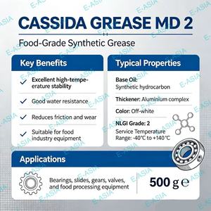Graisse silicone de qualité alimentaire MKX58 FUCHS CASSIDA GREASE MD 2 500g pour robinets, vannes et raccords, fabriquée en Allemagne - Product Image 4